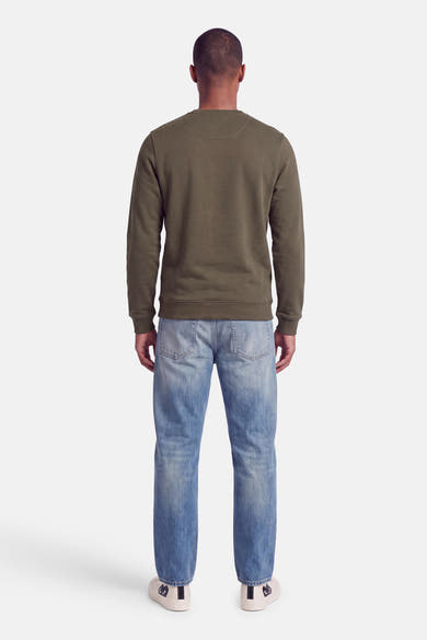Sweater O-hals - khaki