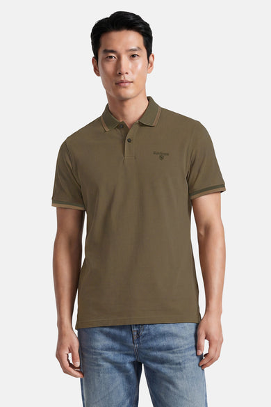 Polo met korte mouwen - olive