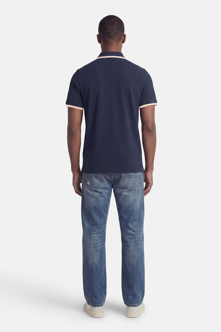 Polo met korte mouwen - blauw