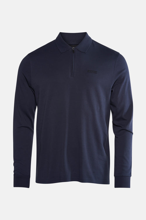 Polo met lange mouwen - blauw