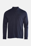 Polo met lange mouwen - blauw