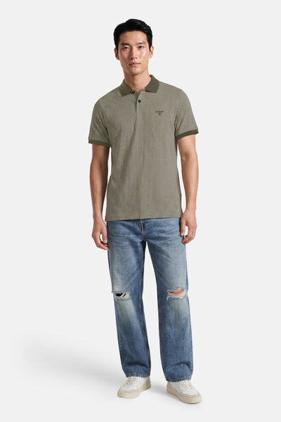 Polo met korte mouwen - olive