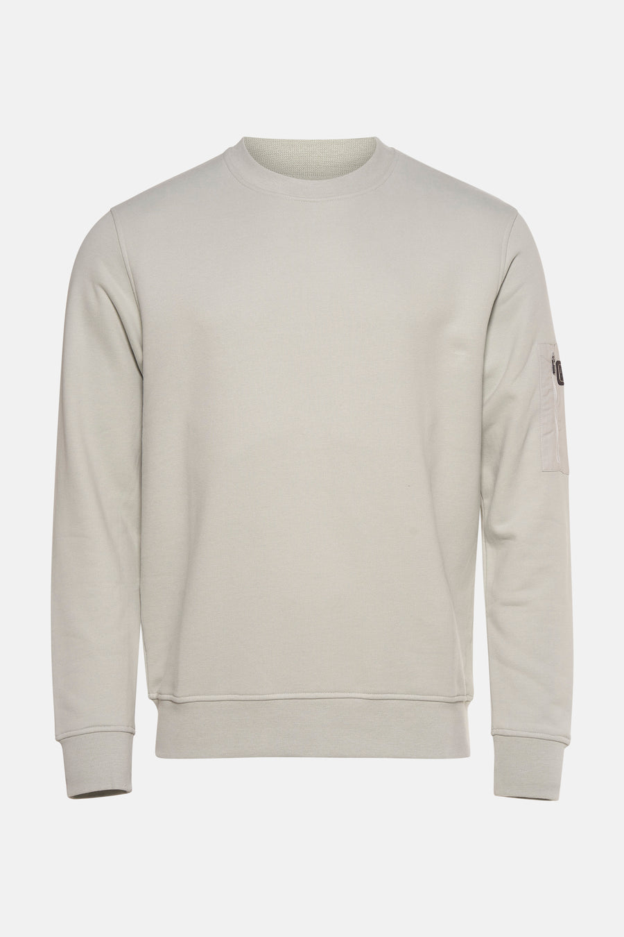 Sweat vert de BARBOUR avec poche zippée sur la manche gauche.
