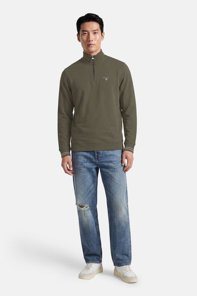 Sweater met rolkraag - olive