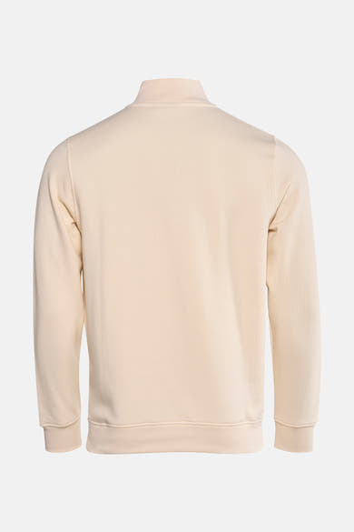 Sweat col montant écru de Barbour, avec manches longues et coupe classique.