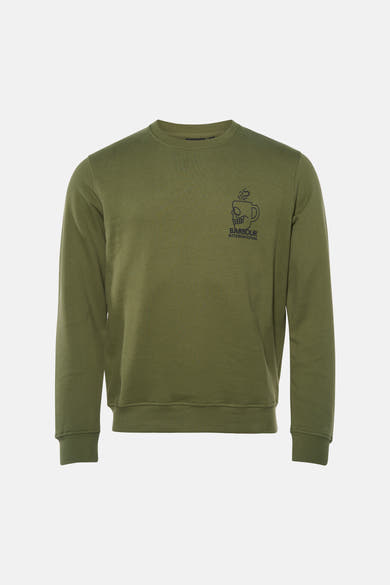 Sweat col rond vert - BARBOUR