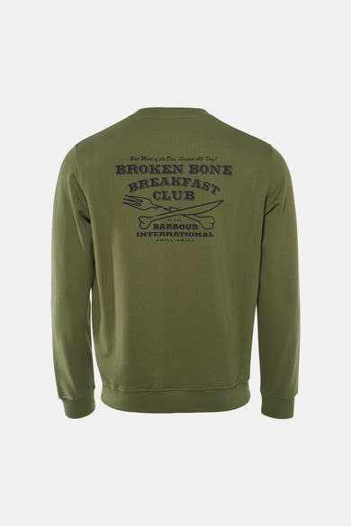 Sweat col rond vert - BARBOUR
