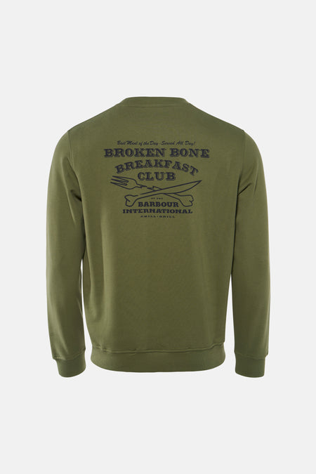Sweat col rond vert - BARBOUR