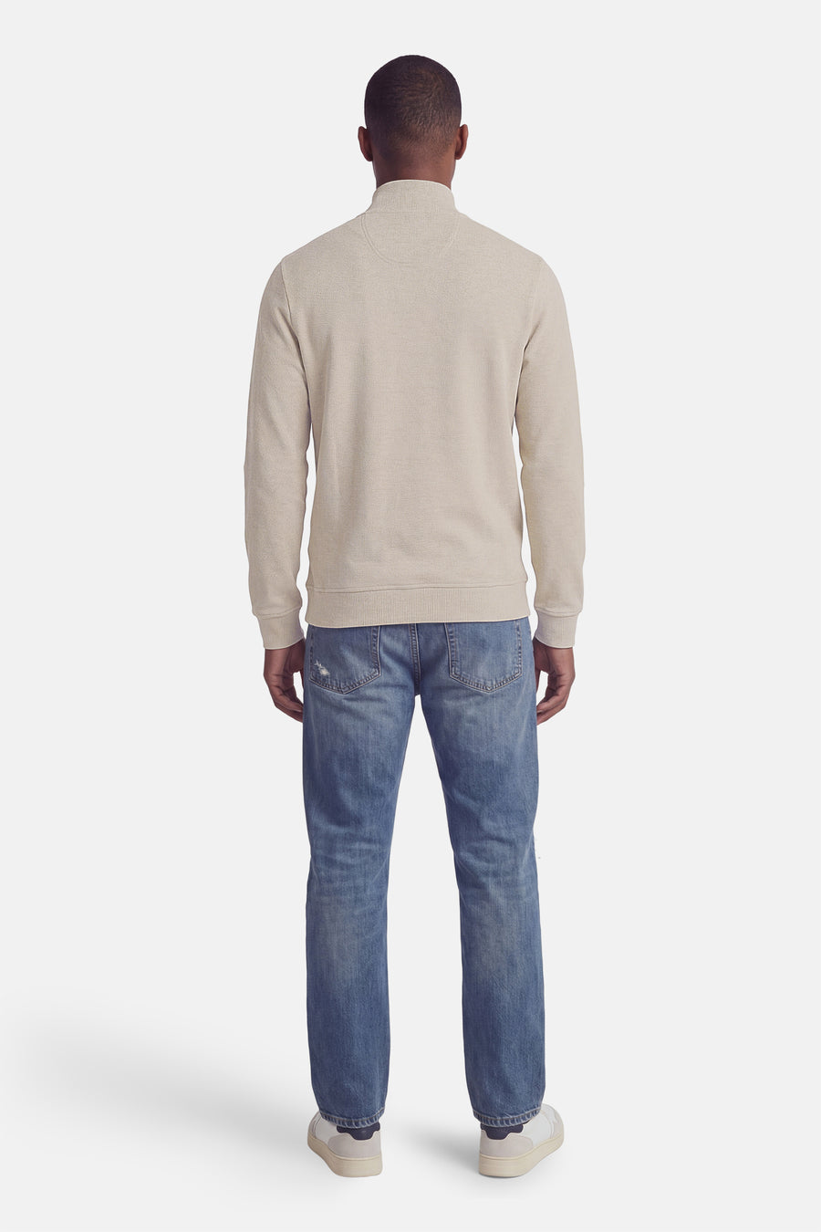 Sweater met rolkraag - ecru