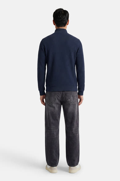 Sweater met rolkraag - blauw