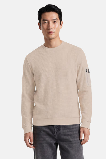 Sweater O-hals - beige