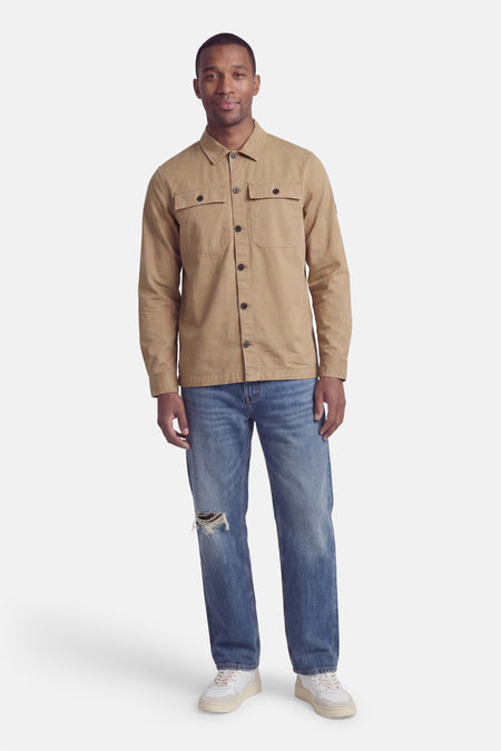 Hemd met lange mouwen - beige