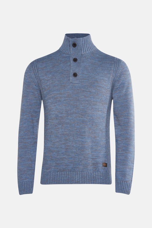 Pull à col rond - bleu