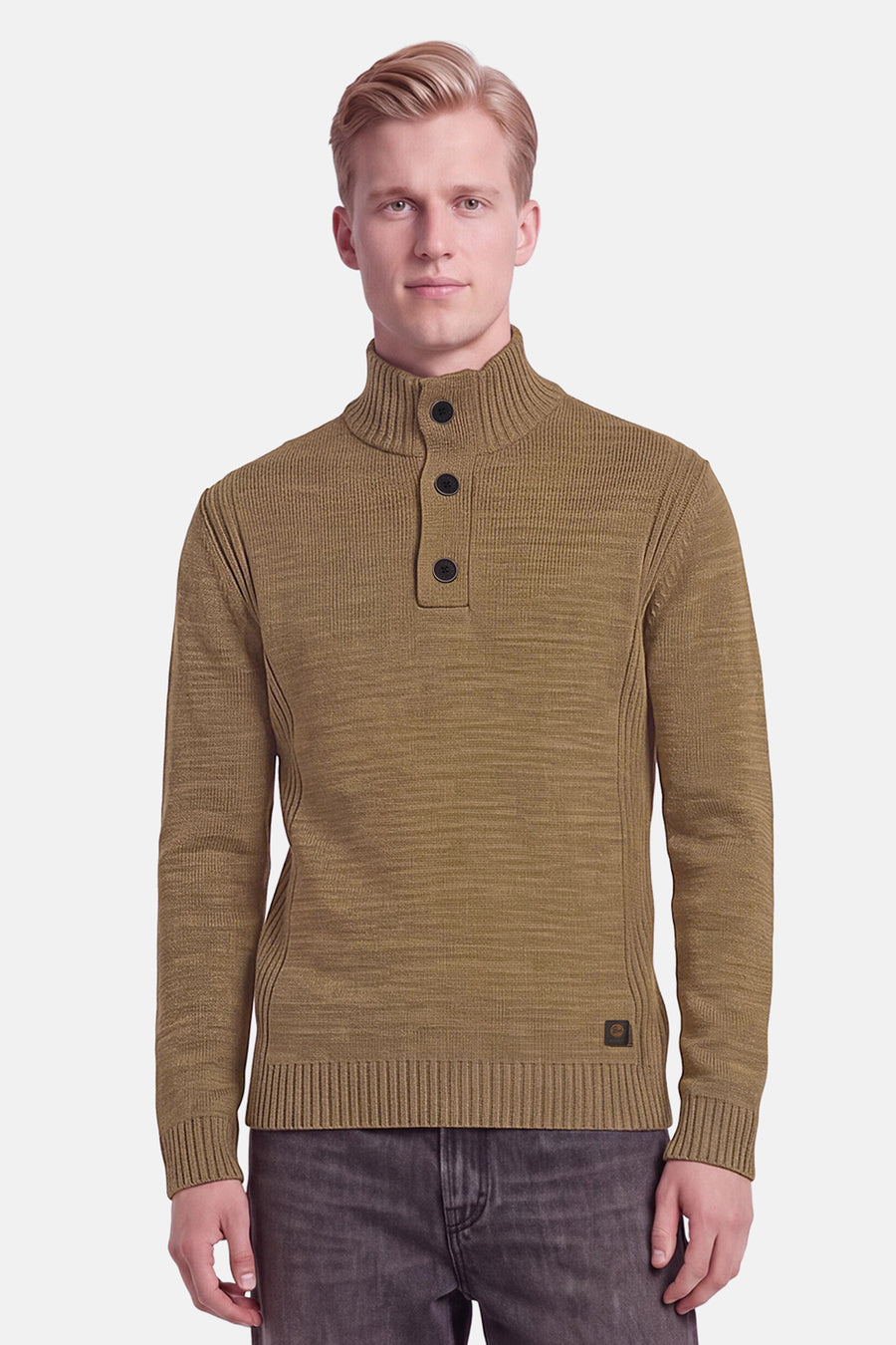 Pull col O - écru