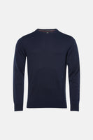 Pull met ronde hals - blauw