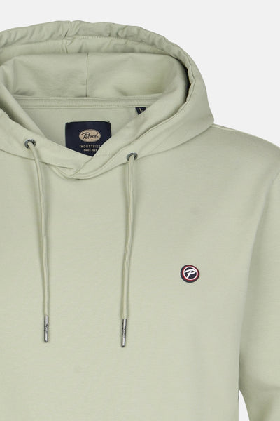 Sweat à capuche vert de Petrol Industries, avec cordon de serrage et logo brodé.