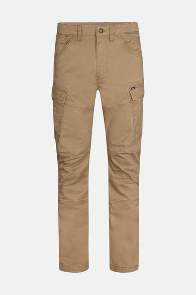 Pantalon cargo écru de Petrol Industries, avec poches latérales et genoux renforcés.