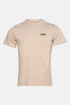 Ecru T-shirt met korte mouwen van Barbour International met een discreet vierkant logo op de borst.