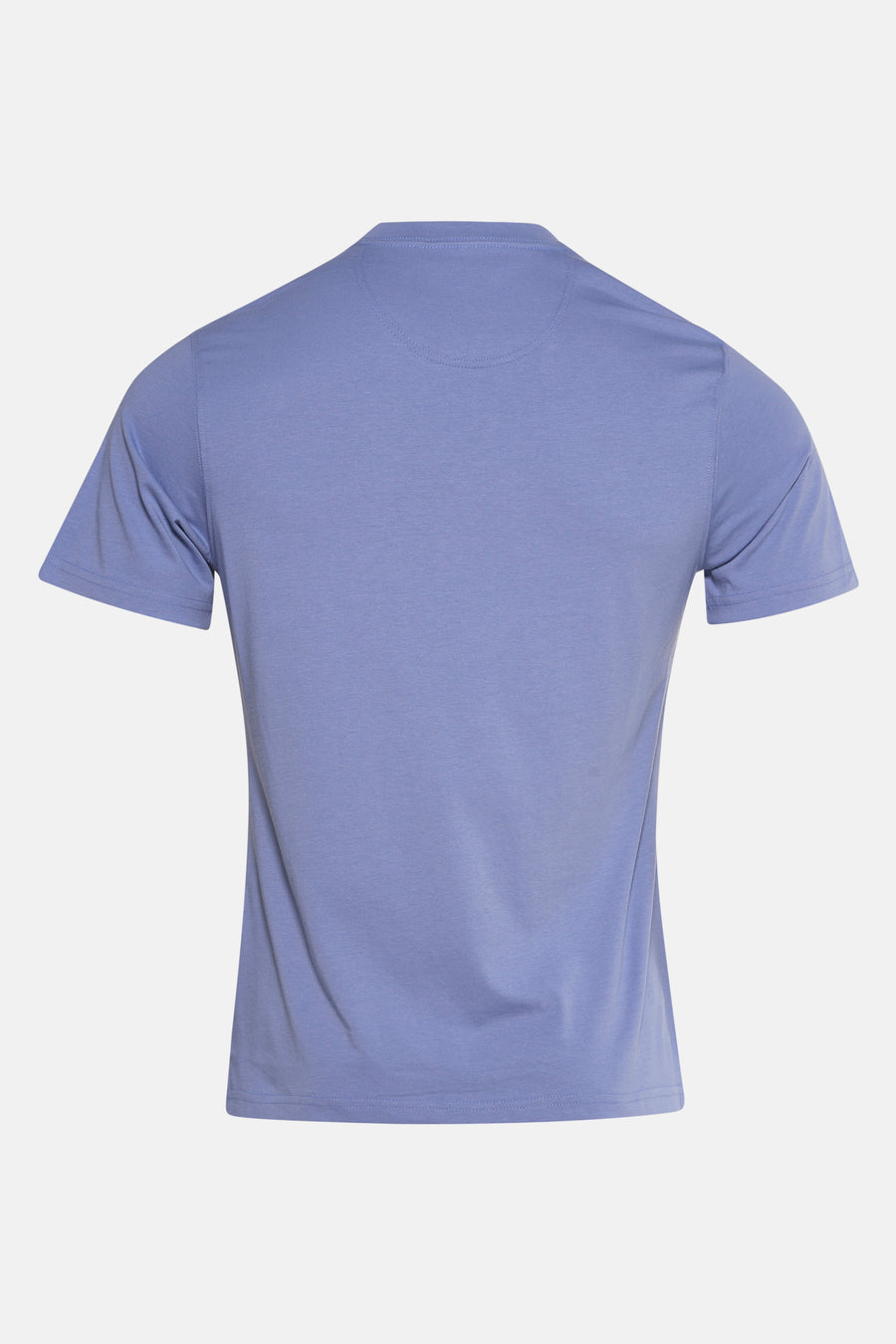 T-shirt à manches courtes bleu de BARBOUR, montrant la vue arrière du vêtement.