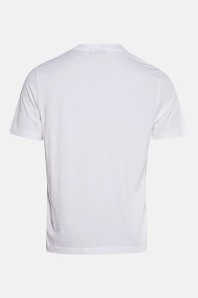 T-shirt blanc à manches courtes de Barbour, présentant une coupe classique et un tissu uni.
