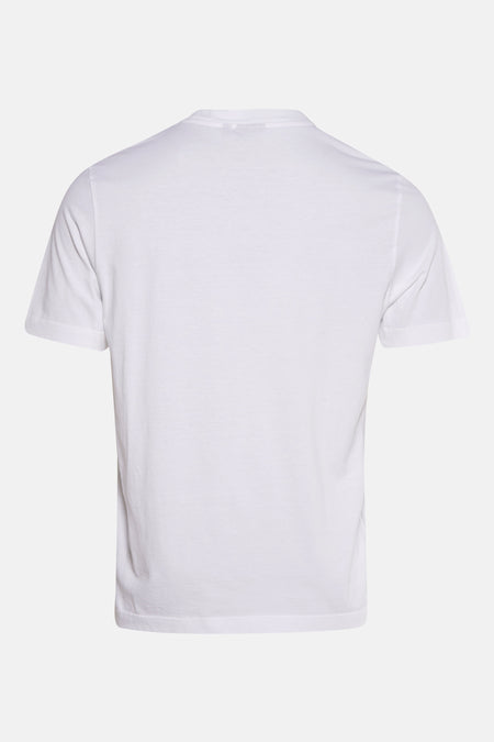 Wit T-shirt met korte mouwen van Barbour, met een klassieke pasvorm en effen stof.