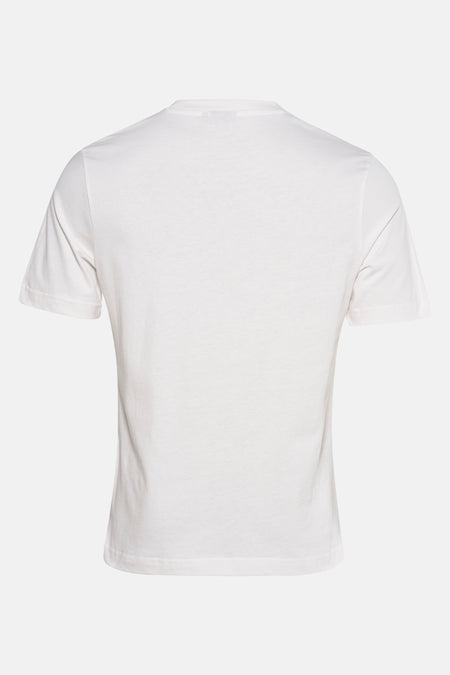 Wit T-shirt met korte mouwen van Barbour, klassieke pasvorm en effen stof.