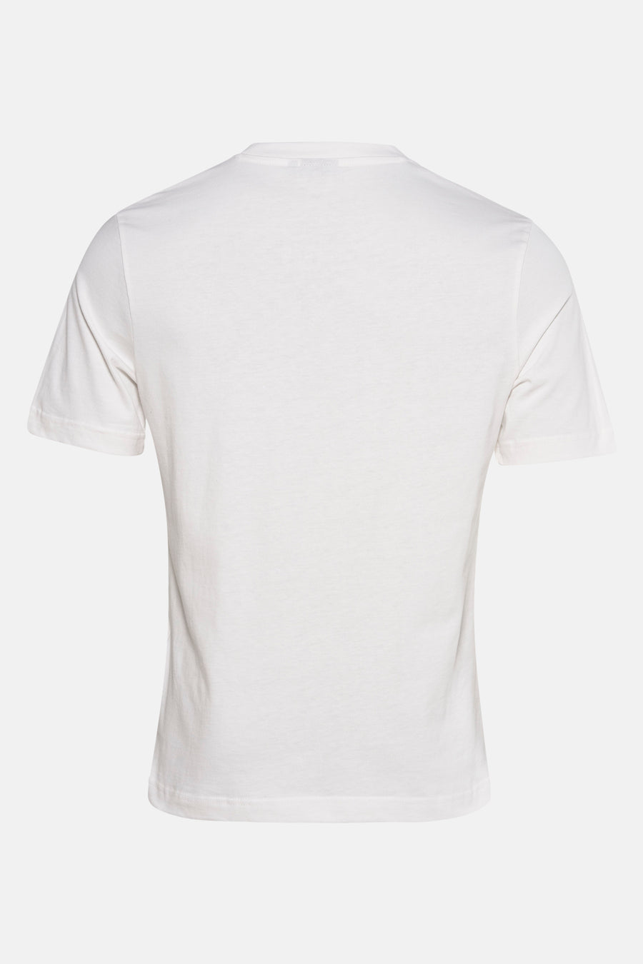 Wit T-shirt met korte mouwen van Barbour, klassieke pasvorm en effen stof.
