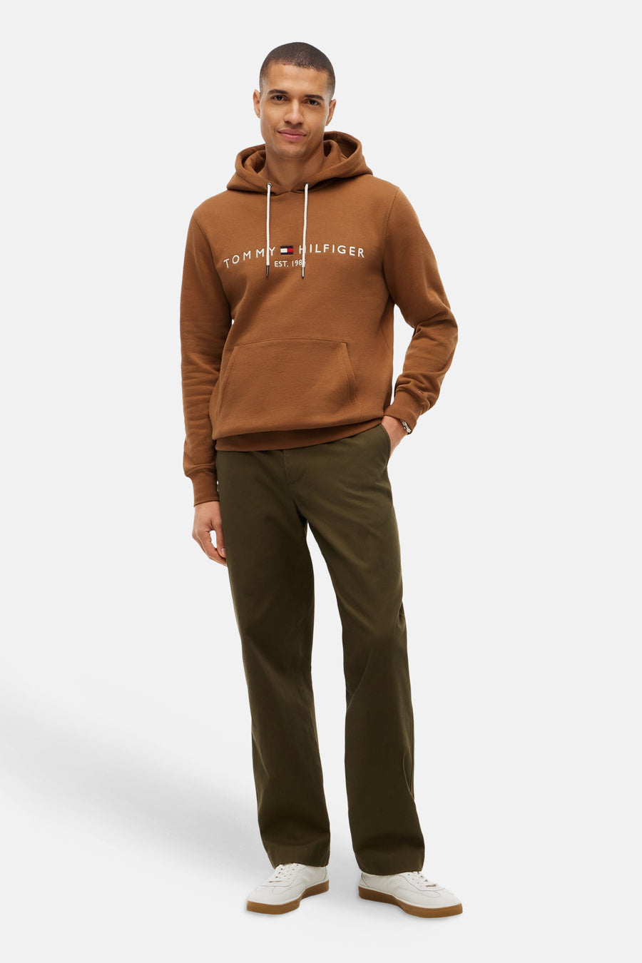 Sweat col rond beige - TOMMY HILFIGER