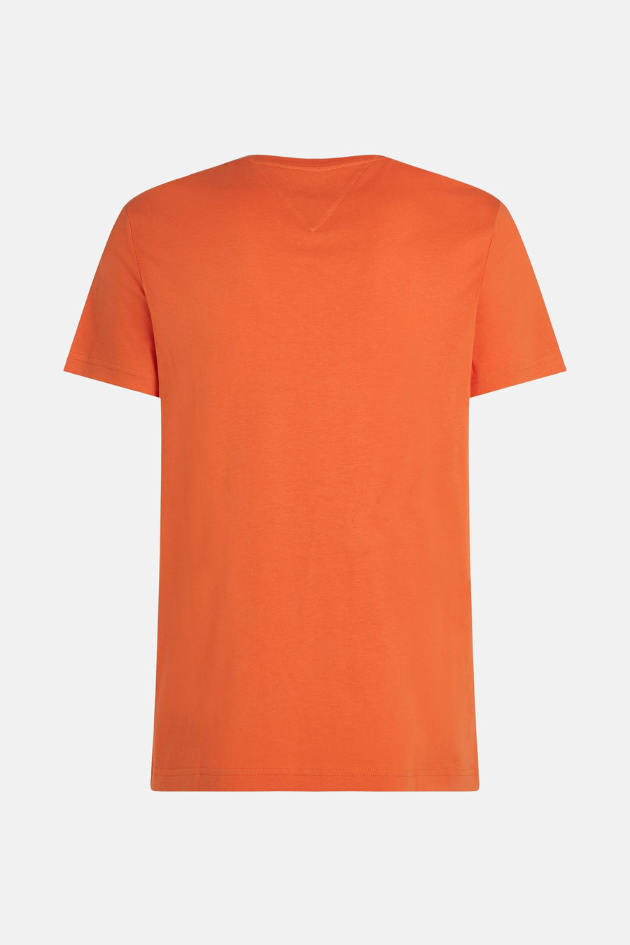 T-shirt orange à manches courtes de TOMMY HILFIGER, vue de dos, en jersey de coton.