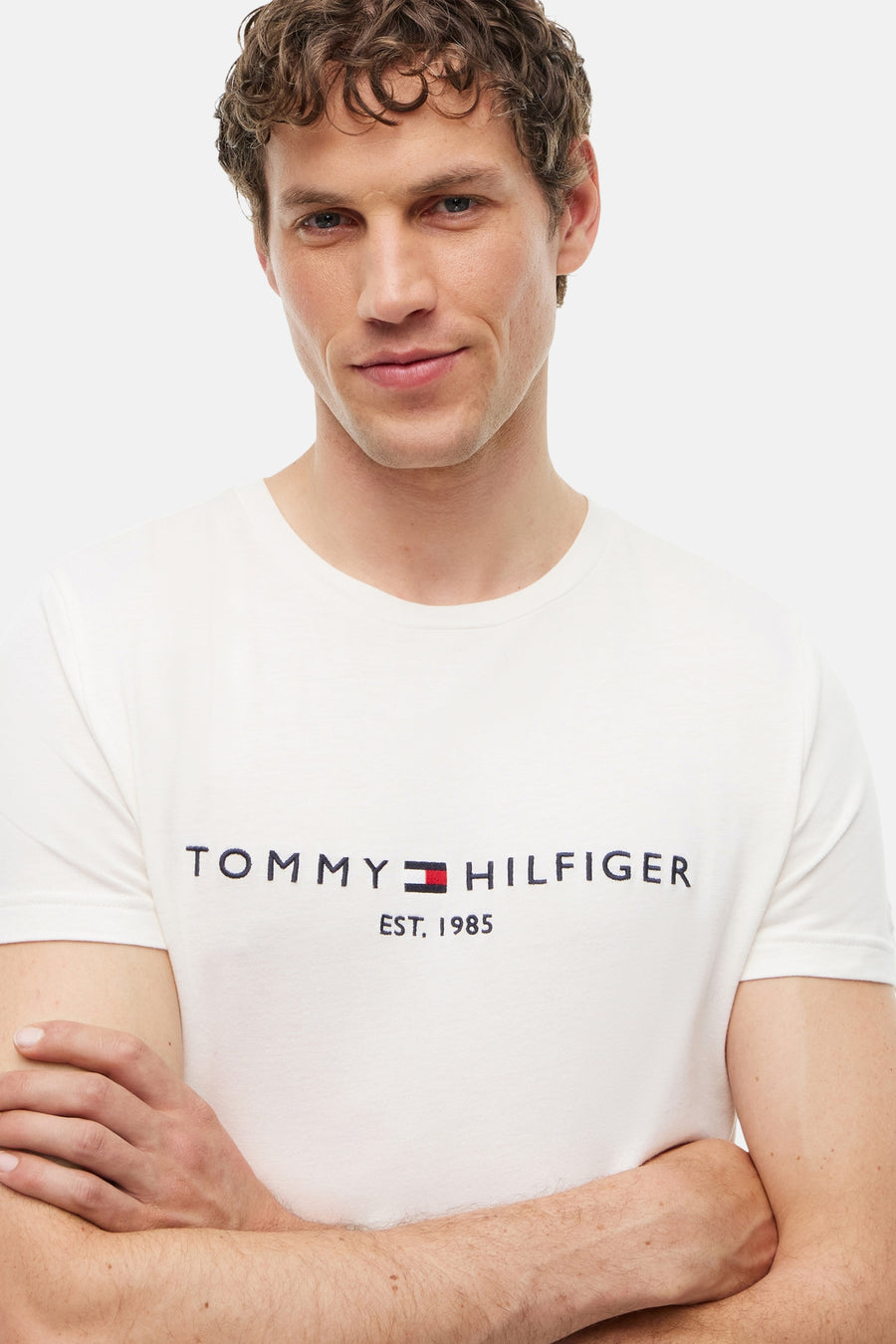 T-shirt (korte mouwen) ecru - TOMMY HILFIGER