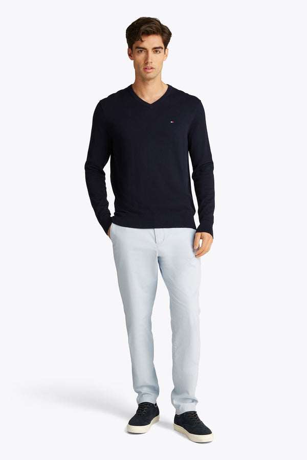 Trui met V-hals Blauw - TOMMY HILFIGER