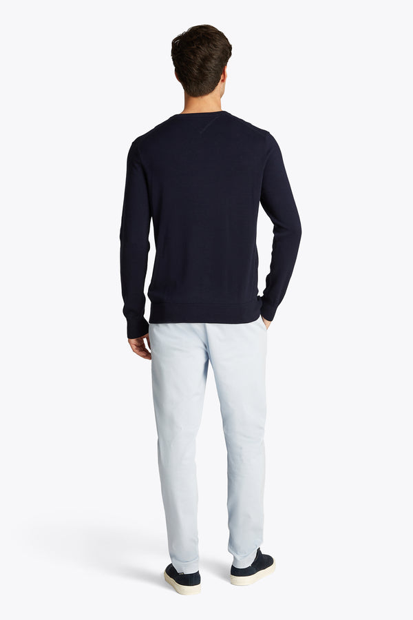 Trui met V-hals Blauw - TOMMY HILFIGER
