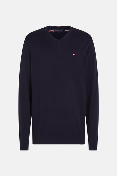 Trui met V-hals Blauw - TOMMY HILFIGER