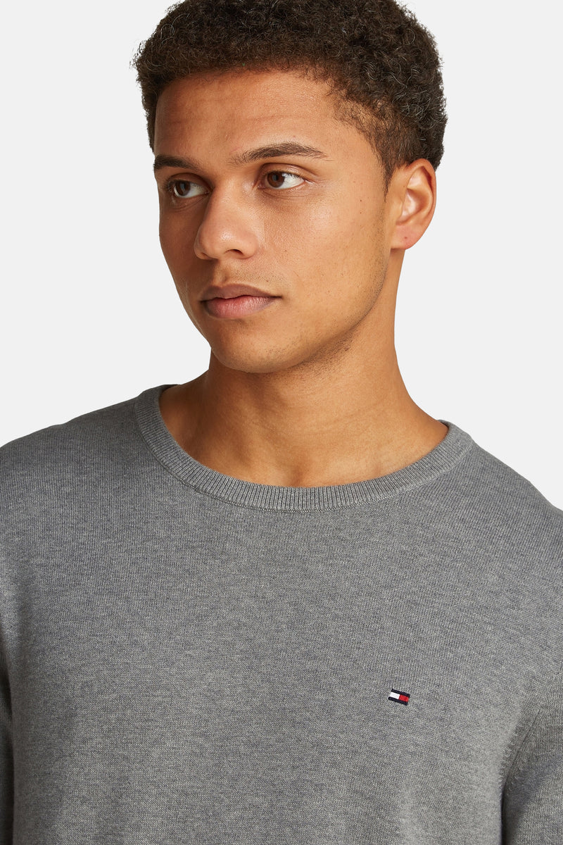 Pull met ronde hals - grijs