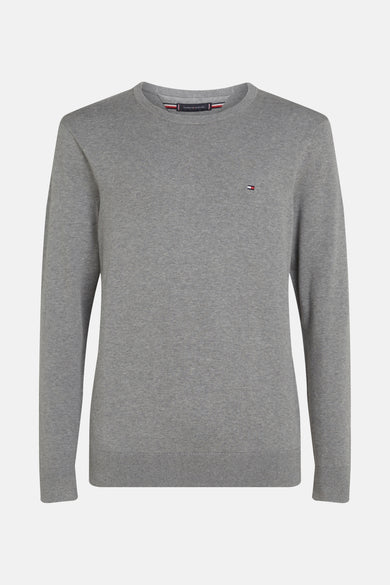 Pull met ronde hals - grijs