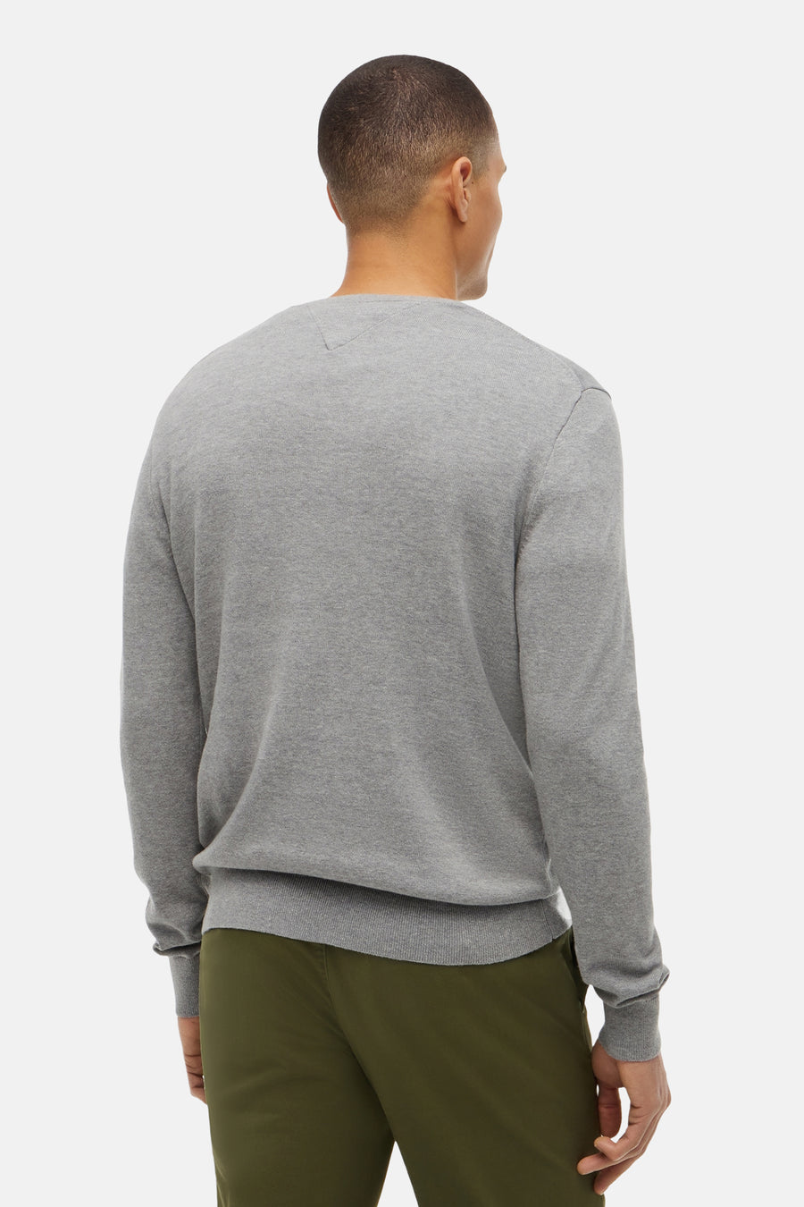 Pull met ronde hals - grijs