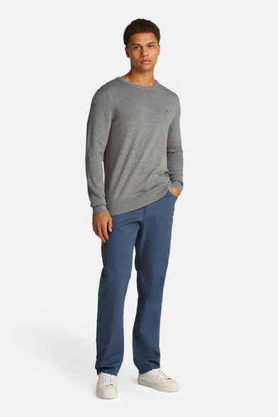 Pull met ronde hals - grijs