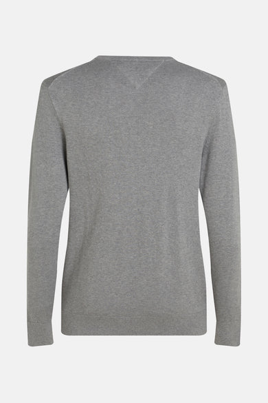 Pull met ronde hals - grijs