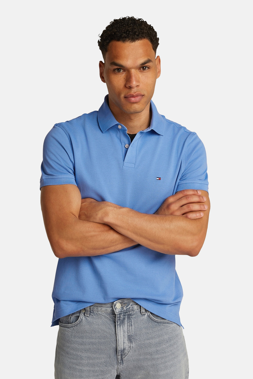 Polo - bleu - TOMMY HILFIGER - 1