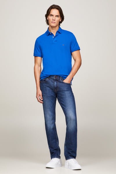 Heren tops polo korte mouw Bleu - TOMMY HILFIGER