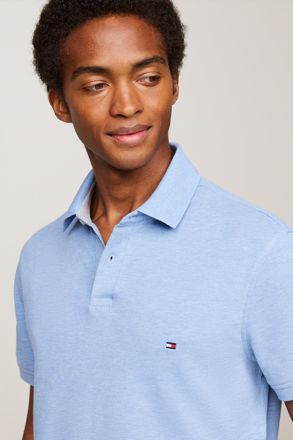 	Heren tops polo korte mouw Blauw - TOMMY HILFIGER