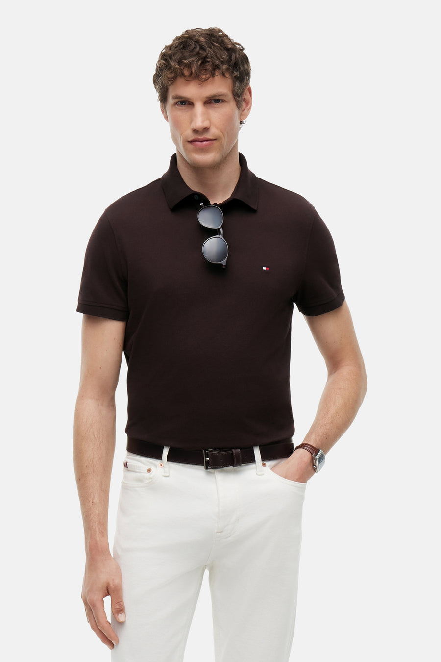 Polo bruin - TOMMY HILFIGER
