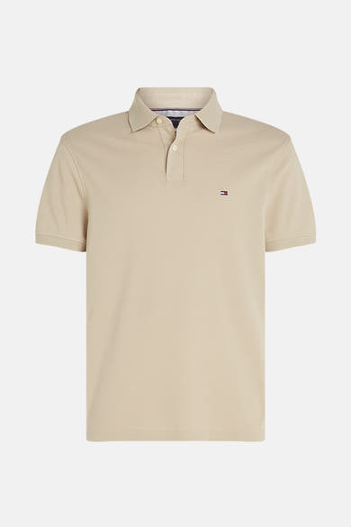 Polo beige met TOMMY HILFIG H,,ger logo logo logo logo logoditritr.