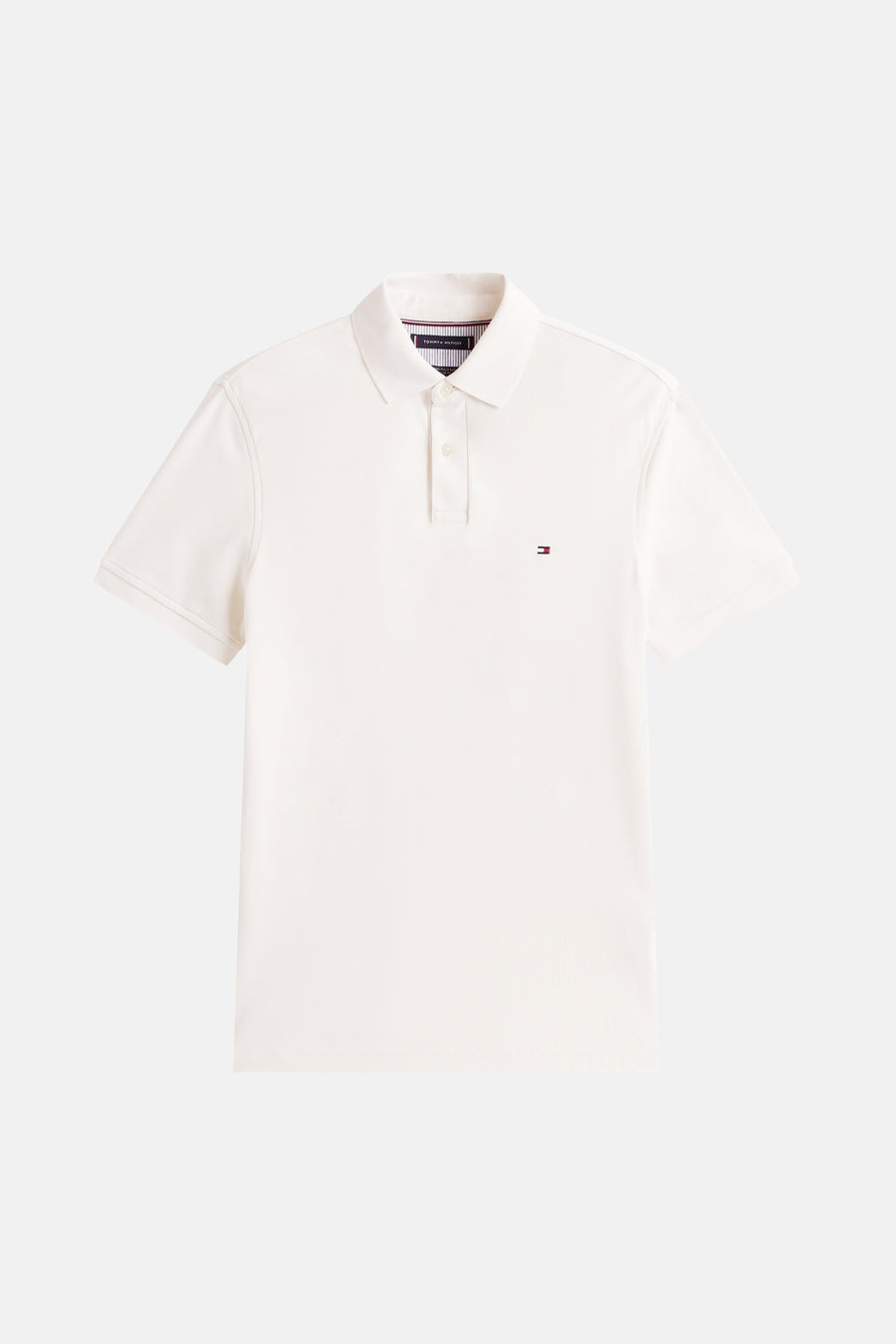 Polo wit met korte mouwen van TOMMY HILFIGER, met logo op de borst.
