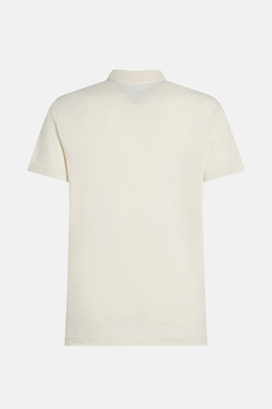 Korte mouw polo ecru van TOMMY HILFIGER, achterzijde.