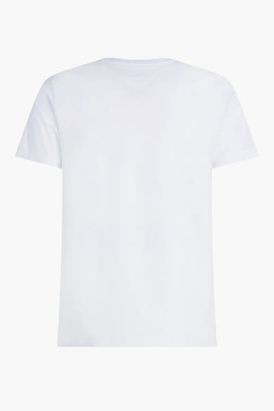 Wit T-shirt van TOMMY HILFIGER, effen, van achteren gezien.