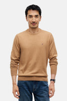 Trui met ronde hals beige - TOMMY HILFIGER