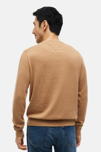 Trui met ronde hals beige - TOMMY HILFIGER