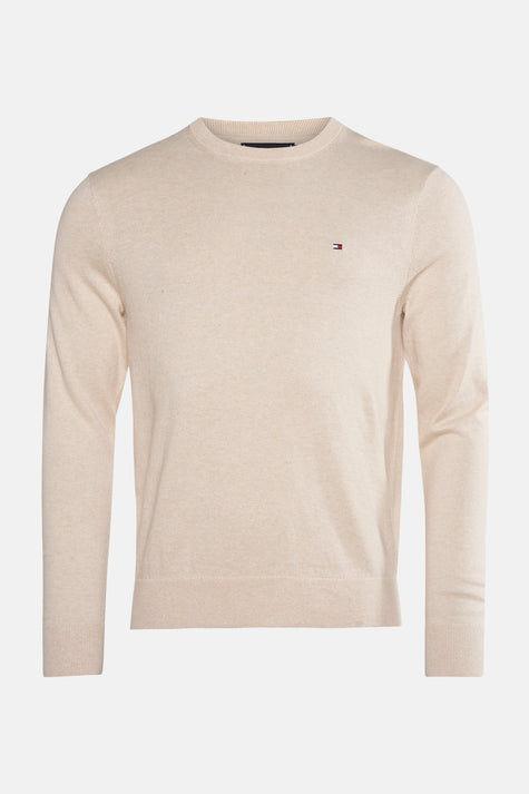 Pull à col rond - beige