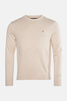 Pull met ronde hals - beige